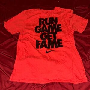 Red Nike tee
